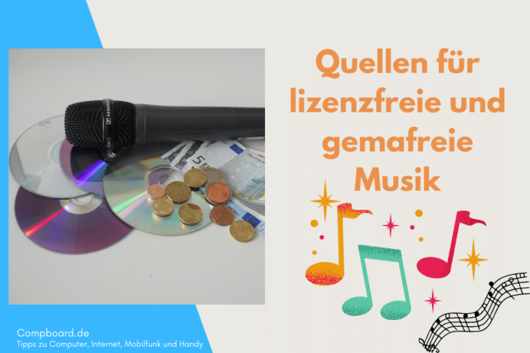 Quellen für lizenzfreie und gemafreie Musik