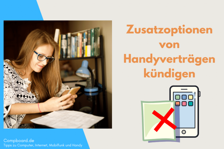 Zusatzoptionen von Handyverträgen kündigen