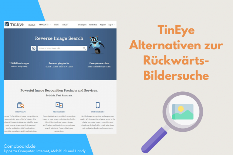 TinEye Alternativen zur Rückwärts-Bildersuche